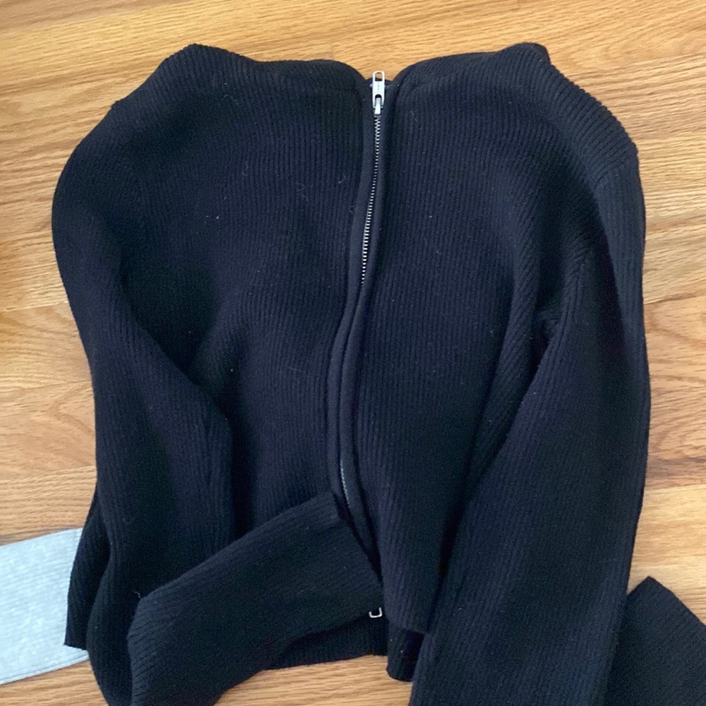 Brandy cropped zip up